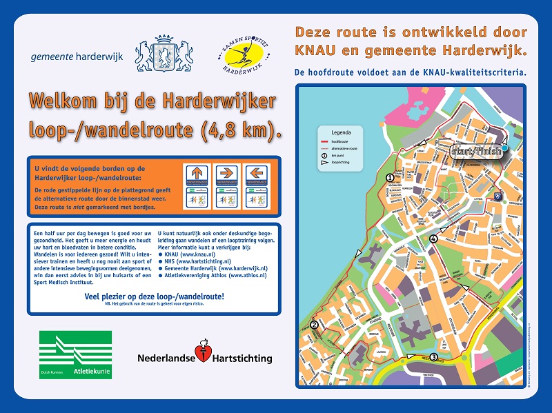 infobord Harderwijk 800 route 2008
